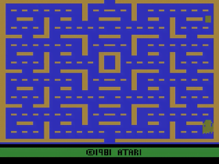 Pac-Man title screen for Atari 2600
